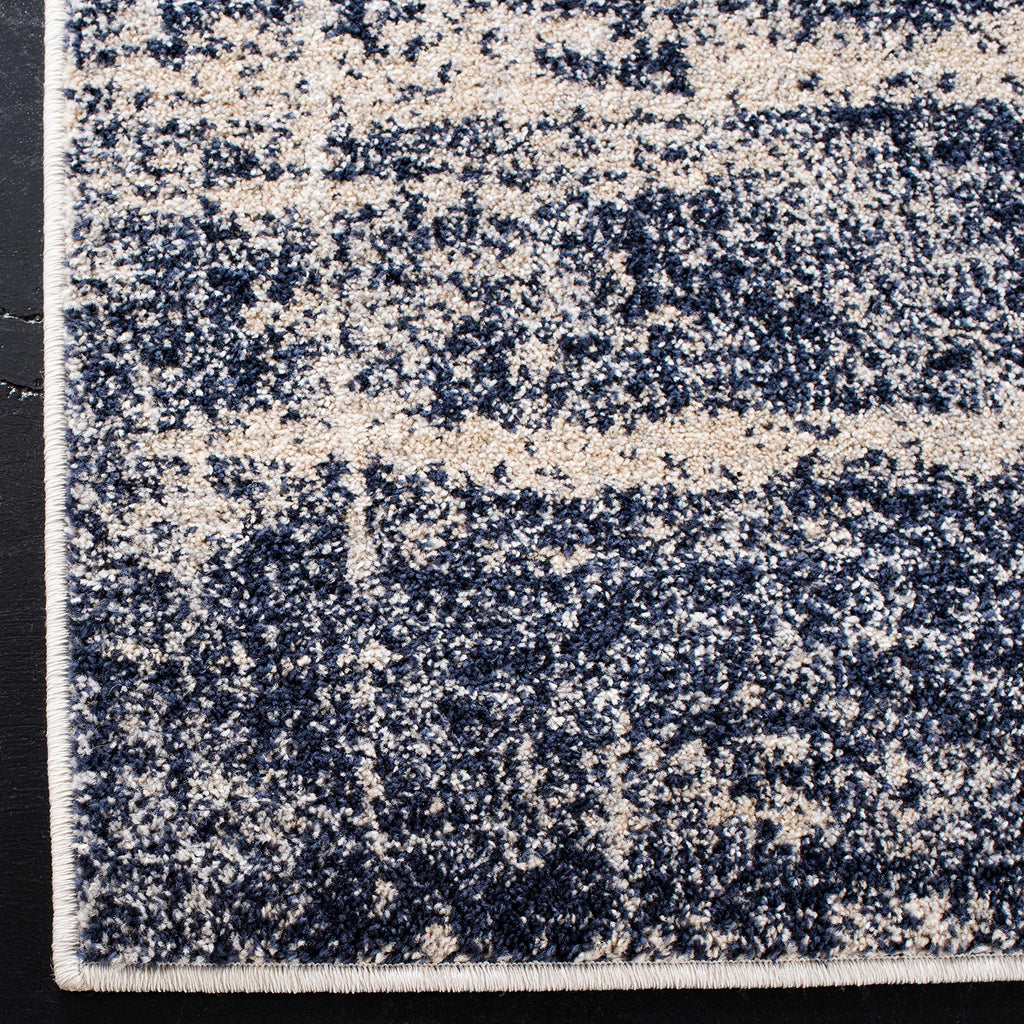 Safavieh Adirondack Collection Runner Rug - 2'6'' X 12', Gold & Navy, Modern Abstract Design, Non-Shedding & Easy Care, Ideal Fo