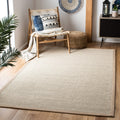 SAFAVIEH Natural Fiber Collection 4 x 6 Marble / Linen NF143B Border Sisal Area Rug