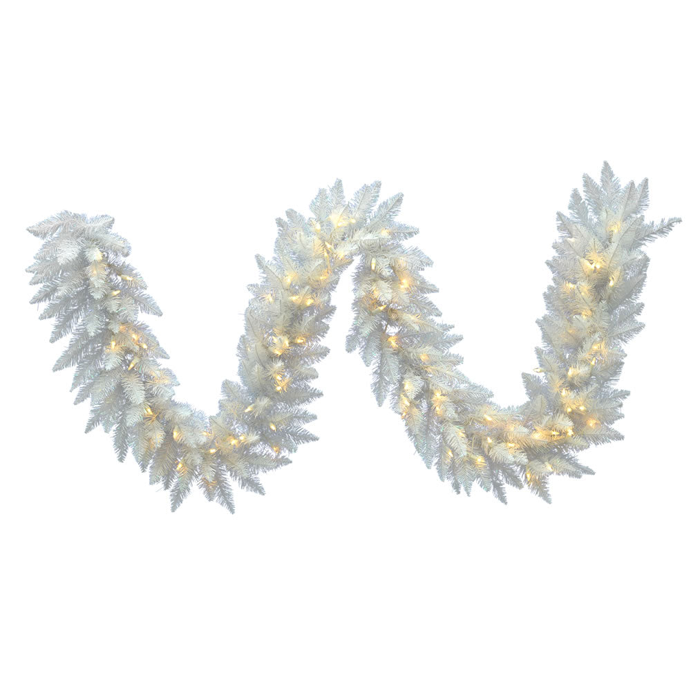 Vickerman 9 X 14 Inch  Sparkle White Garl 100Led Wmwht  A104214Led
