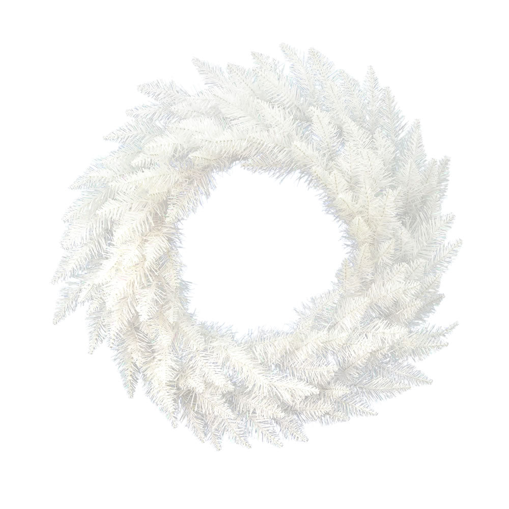 Vickerman 36 Inch  Sparkle White Wreath 195Tips  A104236