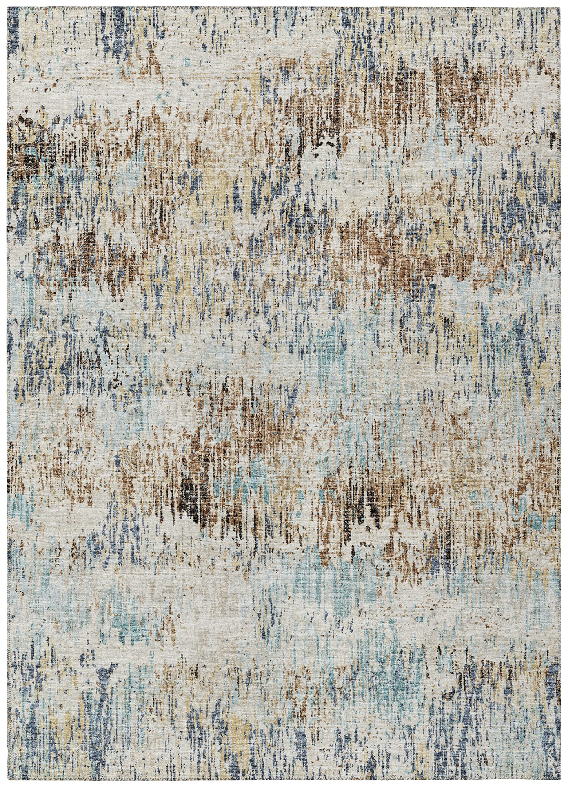 Addison Rugs Indoor/Outdoor Accord Aac31 Moody Washable 2'3" X 7'6" Indoor Outdoor Runner Rug, Easy Clean, Machine Washable, Non Shedding, Bedroom, Living Room, Dining Room, Kitchen, Patio Rug