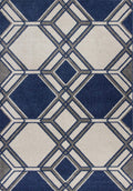 HomeRoots Decor 33-inch x 411-inch UV-Treated Polypropylene Ivory/Denim Area Rug
