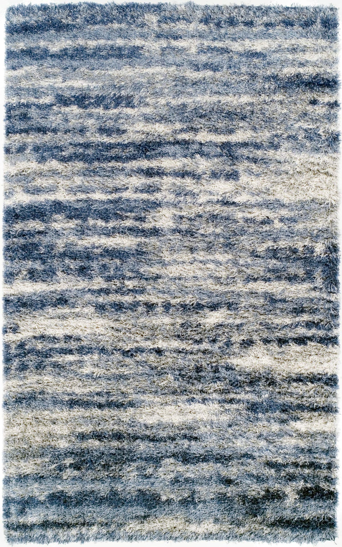 Addison Rugs Borealis Osbr42 Blue 7'10&quot; X 10'7&quot; Rectangle Soft Shag Area Rug, Easy Clean, Plush, Bedroom, Family Room, Living Room, Dining Room, Kitchen Rug