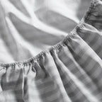 Nautica- King Sheet Set, Cotton Percale Bedding Set, Crisp & Cool, Lightweight & Breathable (Michael Plaid Grey, King)