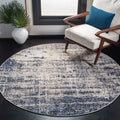 SAFAVIEH Adirondack Collection 6' Round Gold / Navy ADR207C Modern Abstract Non-Shedding Dining Room Entryway Foyer Living Room 
