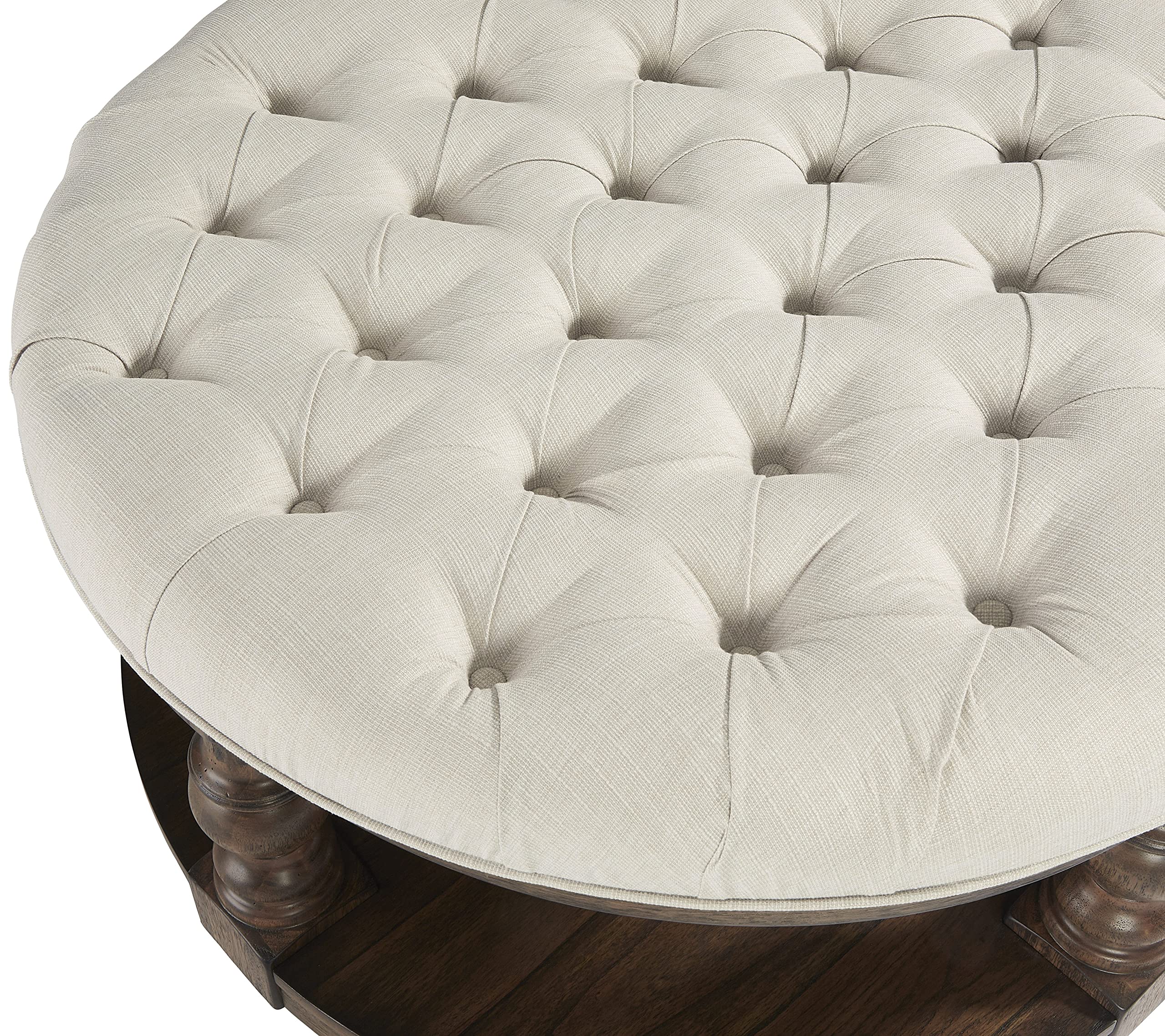 Progressive Furniture Wynton Round Upholstered Cocktail Table