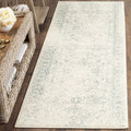 SAFAVIEH Adirondack Collection Runner Rug - 26 x 8, Ivory & Slate, Oriental Distressed Design, Non-Shedding & Easy Care, Ideal