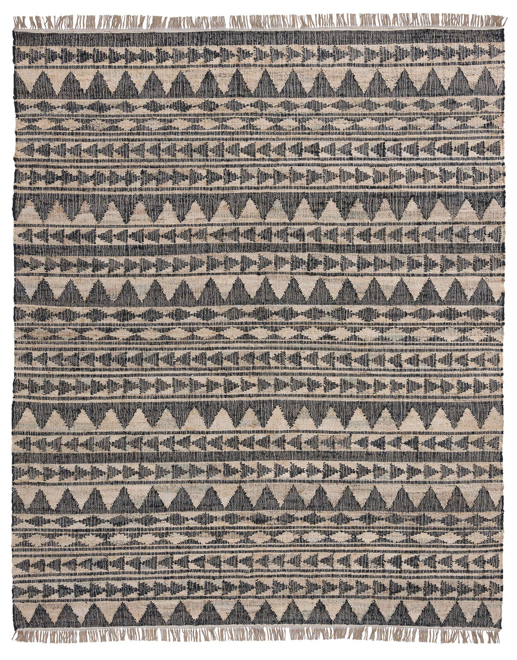 Kosas Home Camille Handwoven Jute Area Rug, Black