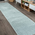 JONATHAN Y SEU100S-28 Haze Solid Low-Pile Indoor Runner-Rug, Coastal, Bohemian, Minimalist Easy-Cleaning,Bedroom,Kitchen,Living 