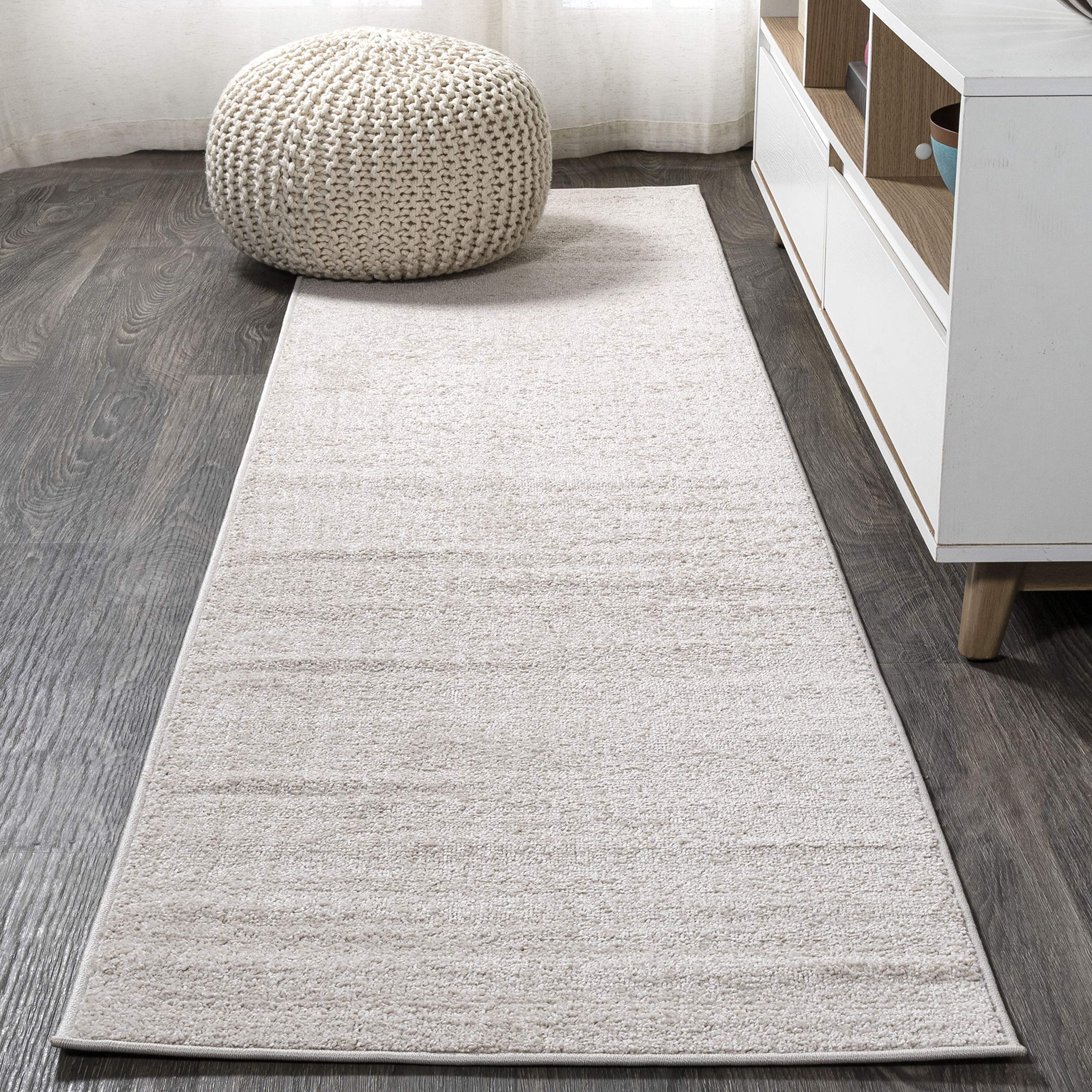 JONATHAN Y SEU100D-212 Haze Solid Low-Pile Indoor Runner Rug, Coastal, Bohemian, Minimalist, Classic, Casual for Bedroom,Kitchen