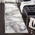 SAFAVIEH Craft Collection Runner Rug - 23 x 10, Grey & Silver, Modern Abstract Design, Non-Shedding & Easy Care, Ideal for Hig