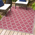 Jonathan Y Smb109H-3 Trebol Moroccan Trellis Textured Weave Indoor Outdoor Area Rug, Bohemian Contemporary Easy Cleaning,Bedroom