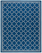 Safavieh Courtyard Collection 8' X 10' Blue/Beige Cy6918 Trellis Indoor/ Outdoor Patio Backyard Mudroom Area Rug