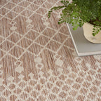 Nourison Positano Indoor/Outdoor Beige 4' X 6' Area Rug, Easy Cleaning, Non Shedding, Bed Room, Living Room, Dining Room, Deck, Backyard, Patio (4X6)
