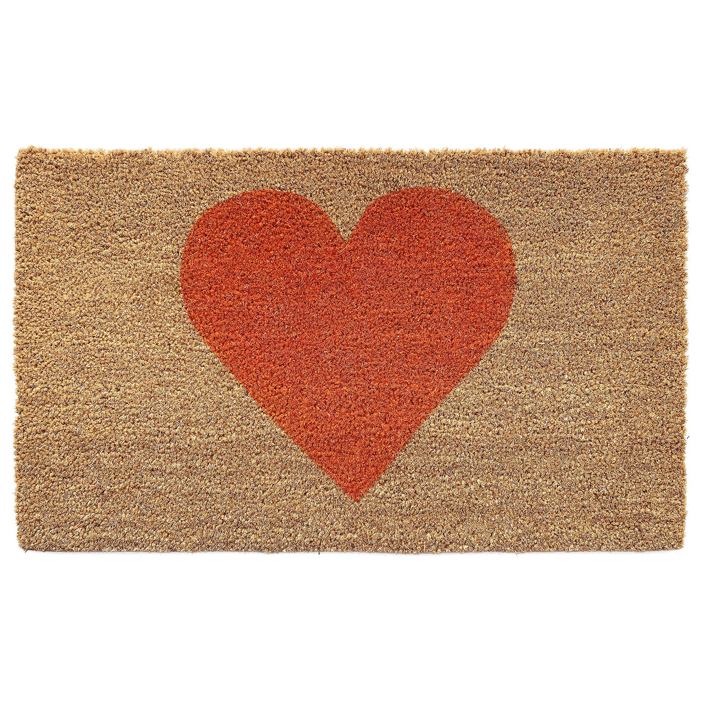 Calloway Mills Madison Heart Doormat (Orange, 17' X 29')