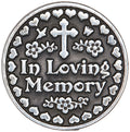 Cathedral Art Loving Memory Pocket Token, 1-Inch, Silver, PT141