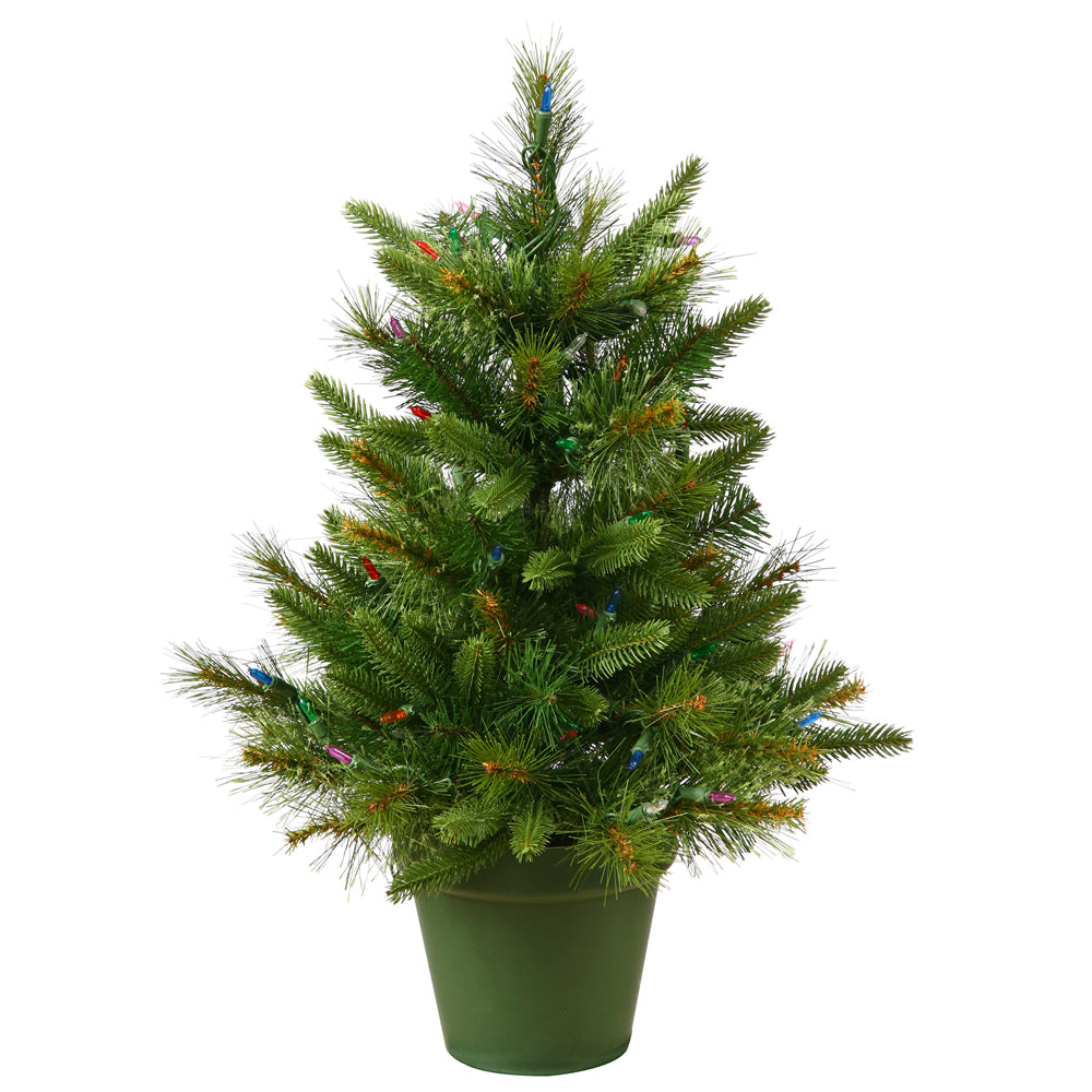 Vickerman 24 Inch  X 21 Inch  Cashmere Pine Tree 76 Tips  A118224