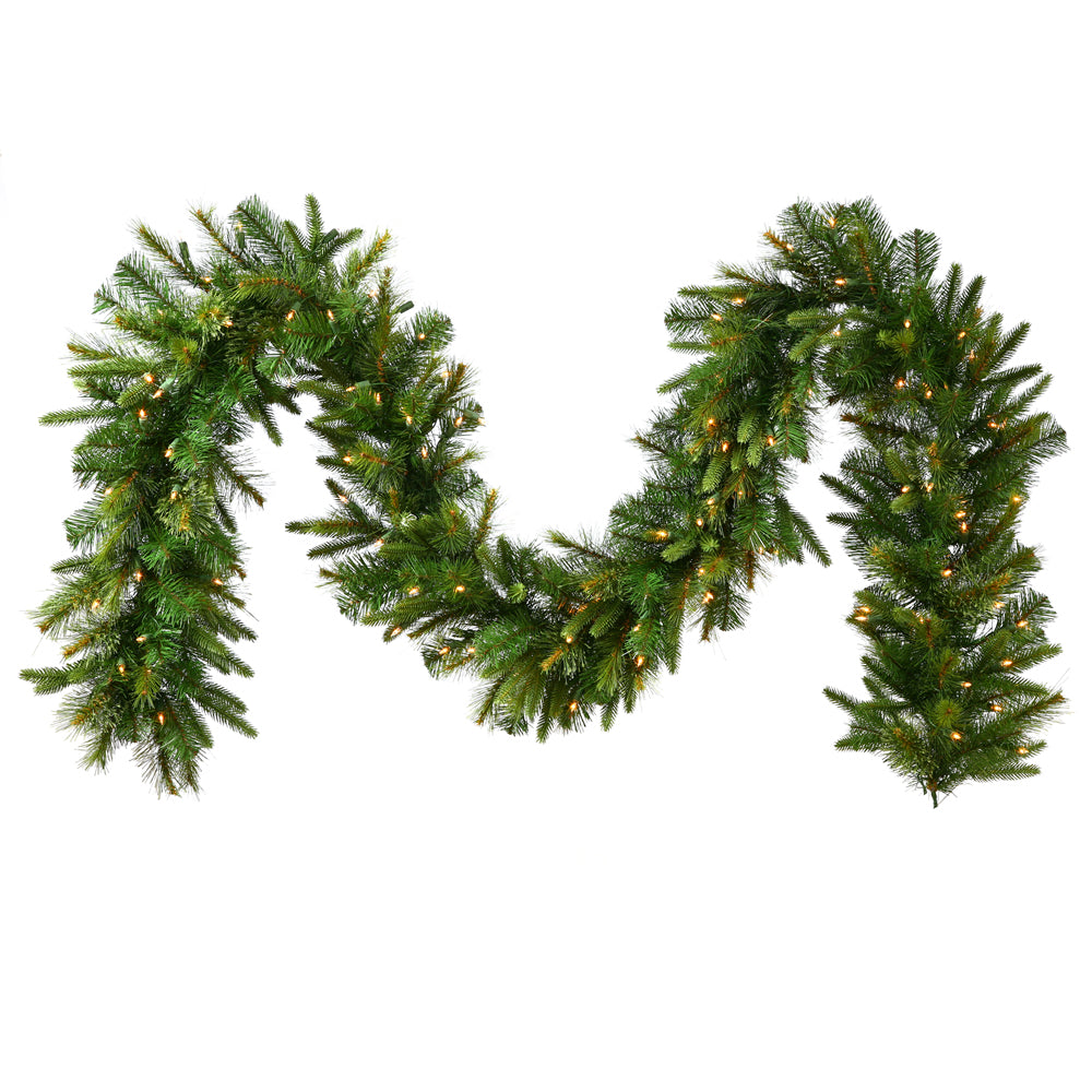 Vickerman 9 X 14 Inch  Cashmere Garland Led100Wmwht  A118314Led
