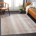 Livabliss Pablo Antelope Print Area Rug,9 x 123,Camel/Light Gray
