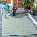 Safavieh Courtyard Collection 6'7' Square Ivory/Green Cy8235 Indoor/ Outside Waterproof Easy Cleansingpatio Backyard Mudroom Ar