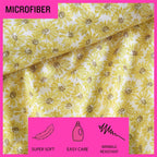 Betsey Johnson - Full Bed Sheets, Soft & Lightweight Bedding, Fade & Wrinkle Resistant (Sunflower Field Yellow, Full)