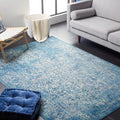 SAFAVIEH Evoke Collection 67 x 9 Blue/Ivory EVK256C Oriental Distressed Non-Shedding Living Room Bedroom Dining Home Office Ar