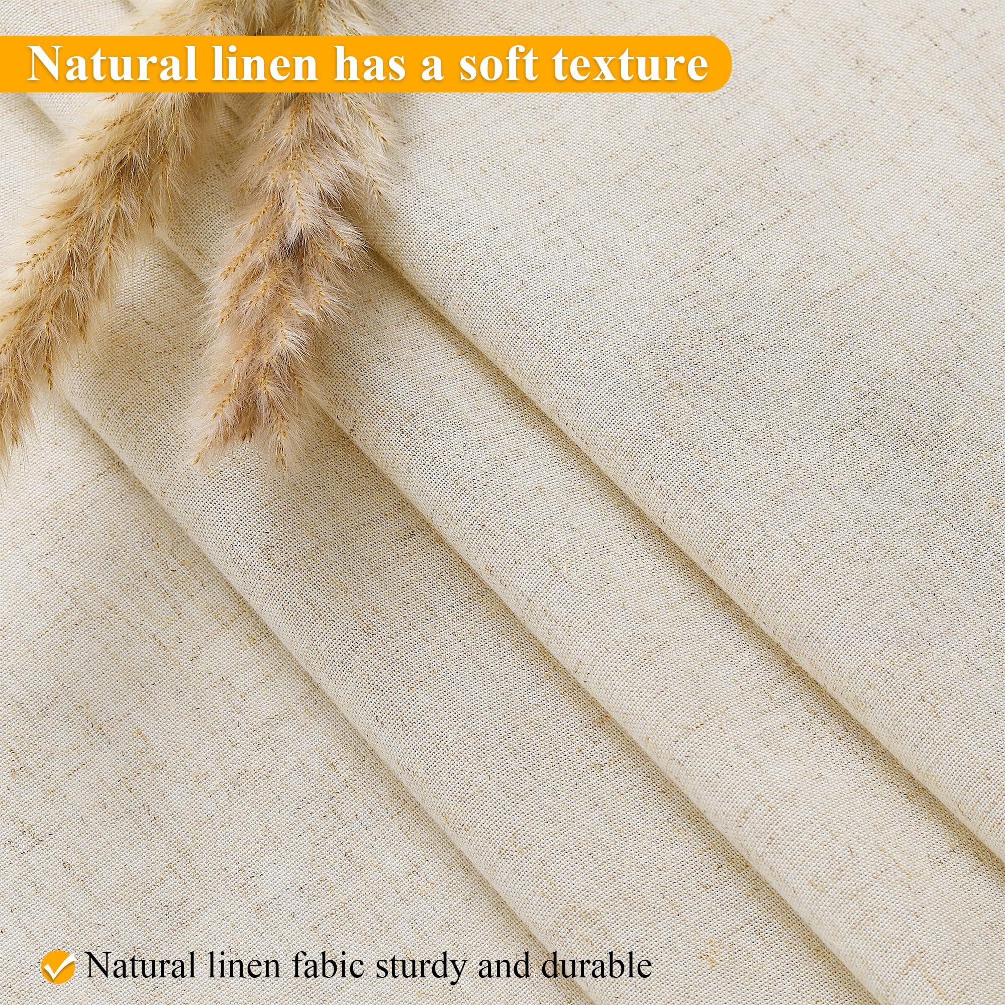 Jowels Linen No Hook Shower Curtain And Liner, Beige No Hooks Shower Curtain Set Top See Through Shower Curtain With Snap In Lin