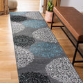 Rugshop Contemporary Modern Floral Perfect for high Traffic Areas of Your Living Room,Bedroom,Home Office,Kitchen Runner Rug 2 