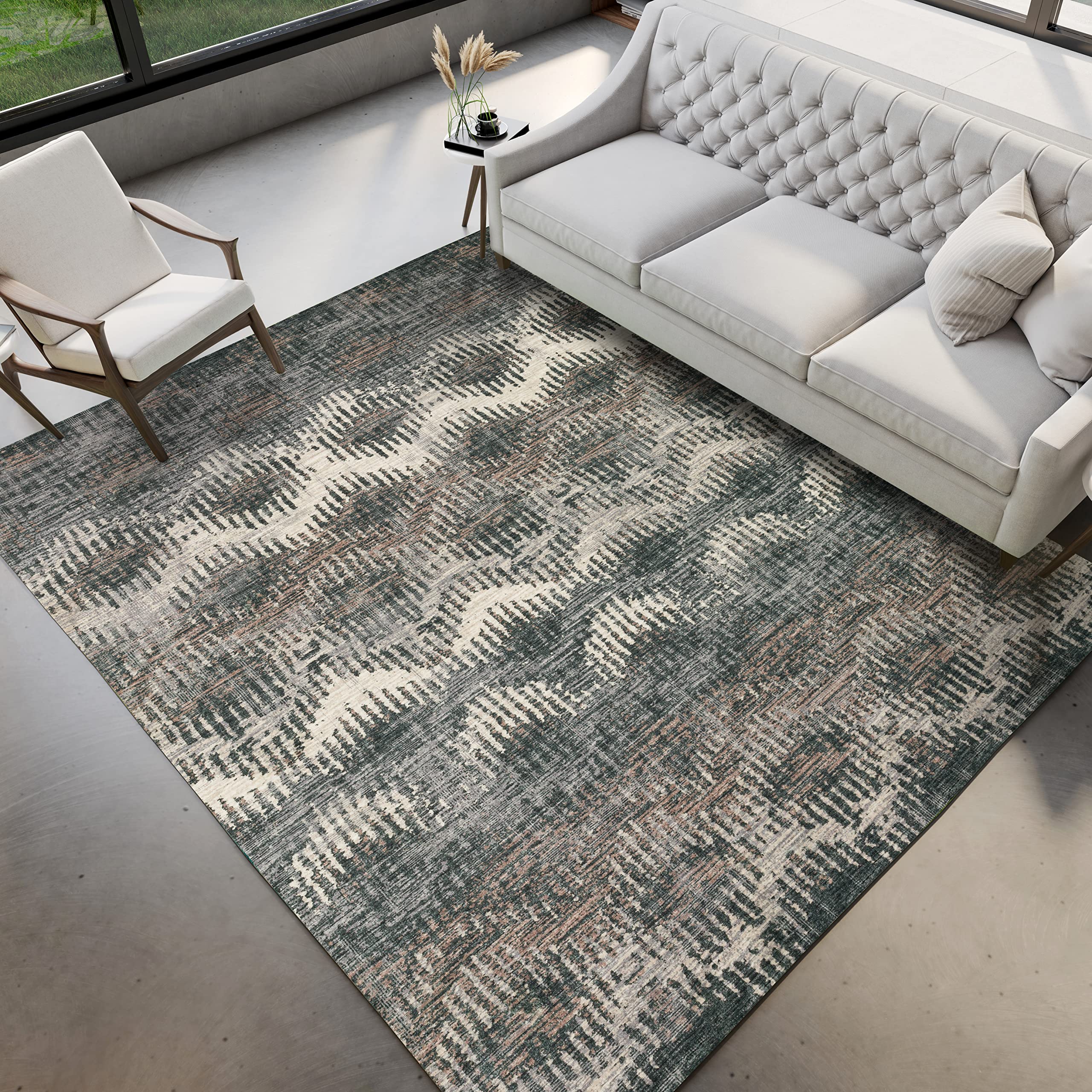 Dalyn Rugs Brisbane Br9 Dynamic Chevron Midnight 3' X 5'