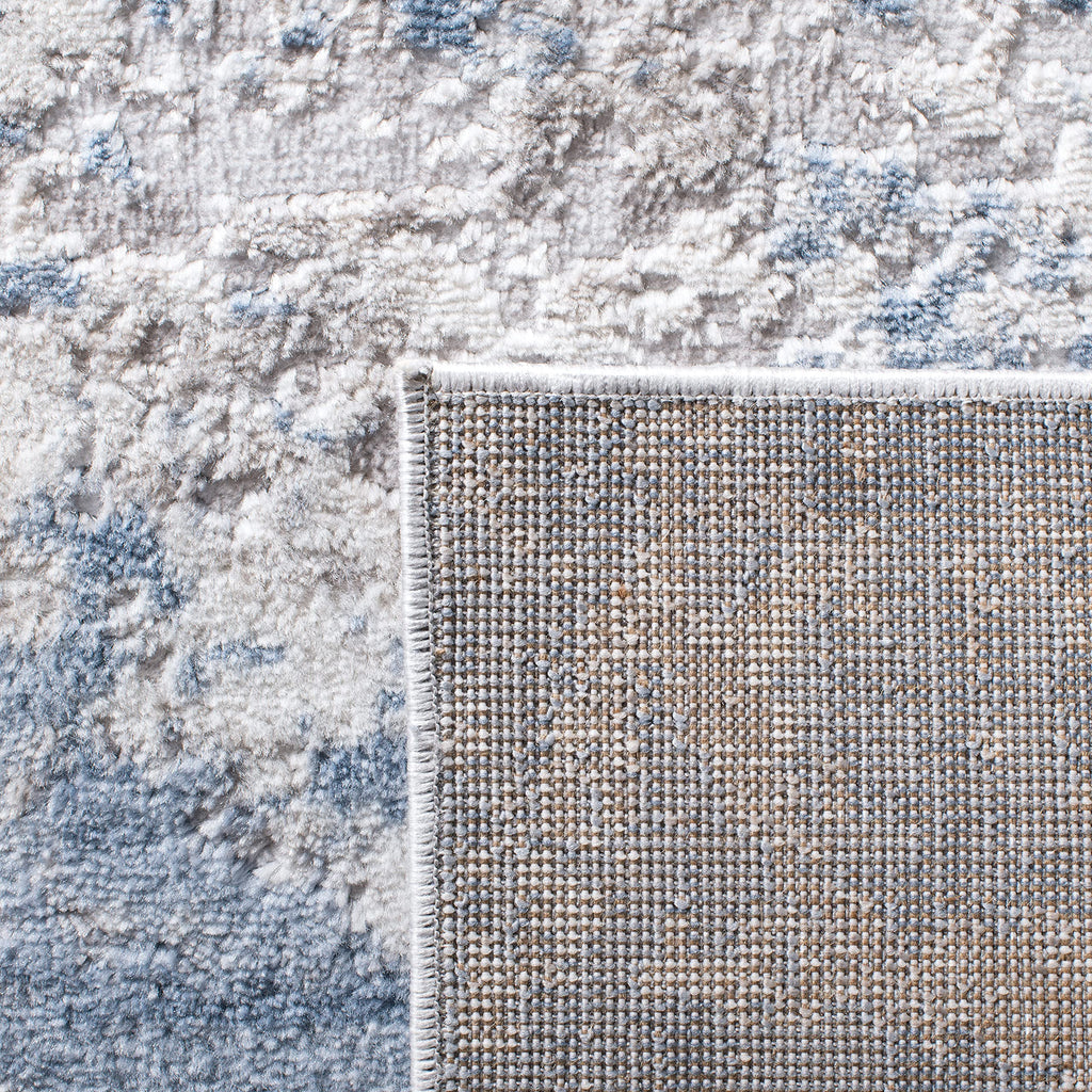 Safavieh Amelia Collection Accent Rug - 2'2'' X 4', Grey & Blue, Modern Abstract Design, Non-Shedding & Easy Care, Ideal For Hig
