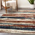 LUXE WEAVERS Lagos Collection 7501 Passion 5x7 Abstract Area Rug