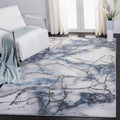 SAFAVIEH Craft Collection 53 Square Grey/Blue CFT877L Modern Abstract Non-Shedding Living Room Bedroom Area Rug