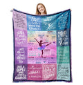 Xutapy Dancer Gifts Blanket 60X50, Dance Recital Gifts For Girls/Teens/Dance Teachers/Dance Team, Ballet Dance Teacher Appreciat
