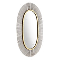 Juju Oval Mirror Black And Gold