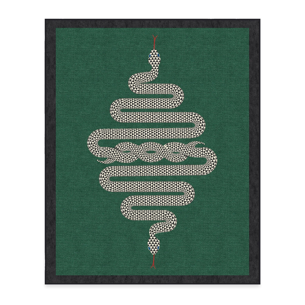 RUGGABLE x Jonathan Adler - Venom Emerald - Machine Washable Area Rug - Pet & Child Friendly - Stain & Water Resistant - Non-Sli