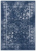 SAFAVIEH Adirondack Collection Accent Rug - 26 x 4, Navy & Ivory, Oriental Distressed Design, Non-Shedding & Easy Care, Ideal 