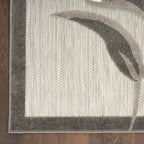 Nourison Aloha Outdoor Beige 2'3' X 12' Area Rug, Easy Cleaning, Non Shedding, Bed Room, Living Room, Dining Room, Deck, Backyard, Patio (2X12)