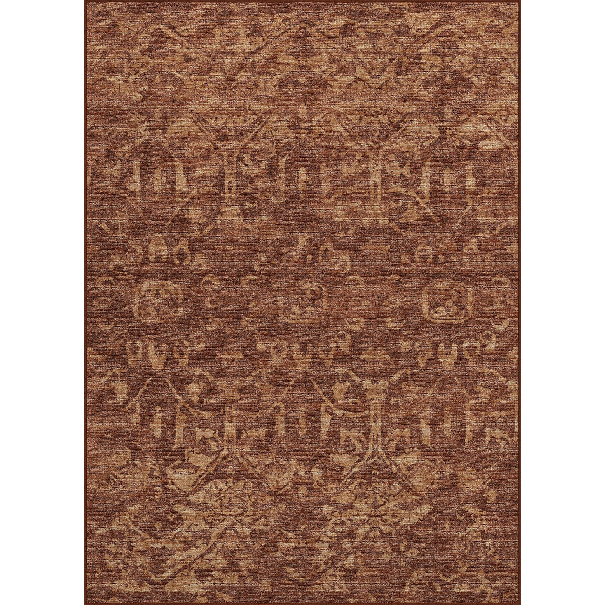 Aberdeen Ab1 Orange 3' X 5' Rug