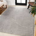 JONATHAN Y SCN100A-3 Skagen High-Low Minimalist Curve Geometric Indoor/Outdoor Area Rug, Modern, Contemporary, Geometric, Bohemi