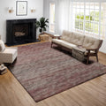 Addison Rugs Marston 8' X 10' Transitional Burgundy Indoor Outdoor Area Rug, Stain Resistant, Machine Washable, Non Shedding, Bedroom, Living Room, Dining Room, Kitchen Rug