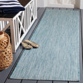 SAFAVIEH Courtyard Collection CY8521 Indoor/ Outdoor splashpoof Easy scrubbing Patio Backyard Mudroom Runner-Rug, 23 x 8, Aqu