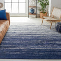 SAFAVIEH Adirondack Collection Area Rug - 10 x 14, Navy & Ivory, Modern Ombre Design, Non-Shedding & Easy Care, Ideal for High