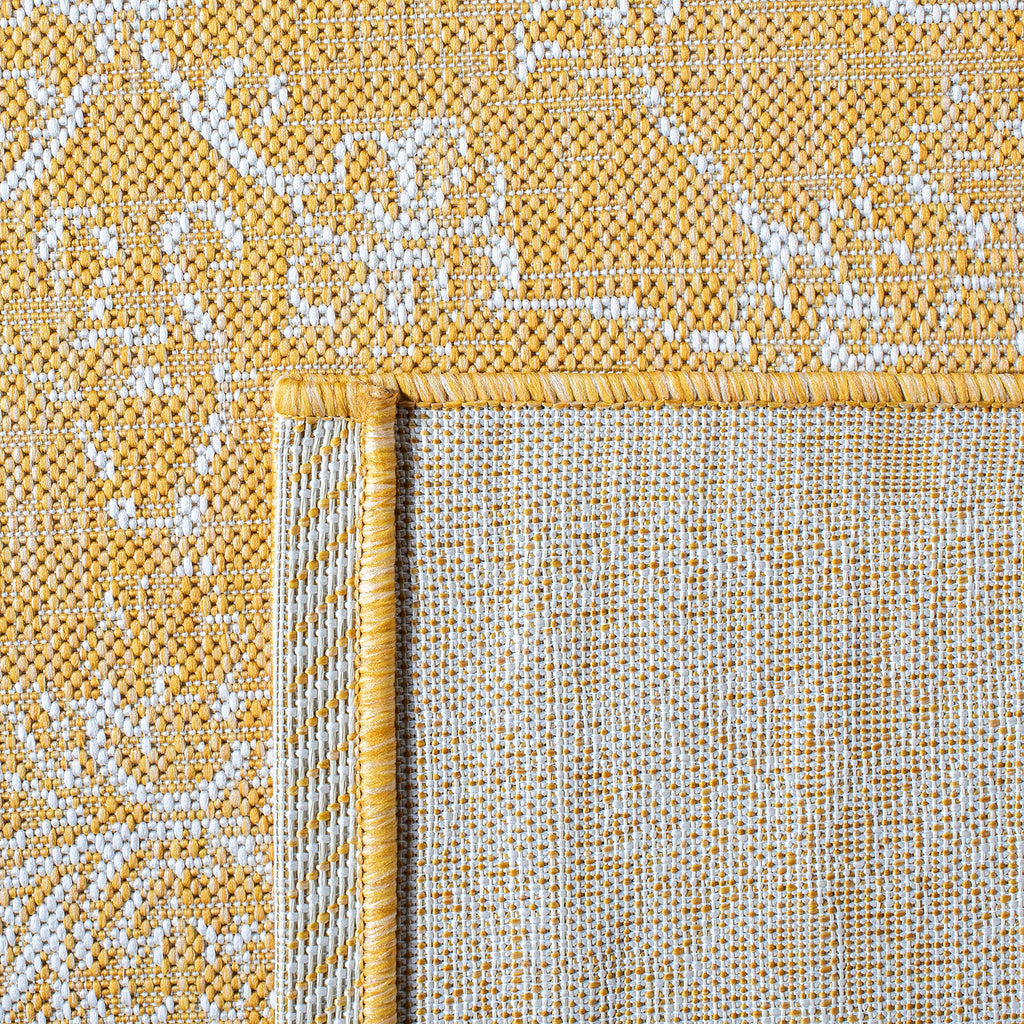 Safavieh Courtyard Collection 5'3' X 7'7' Gold/Ivory Cy8680 Indoor/ Outdoor Patio Backyard Mudroom Area Rug