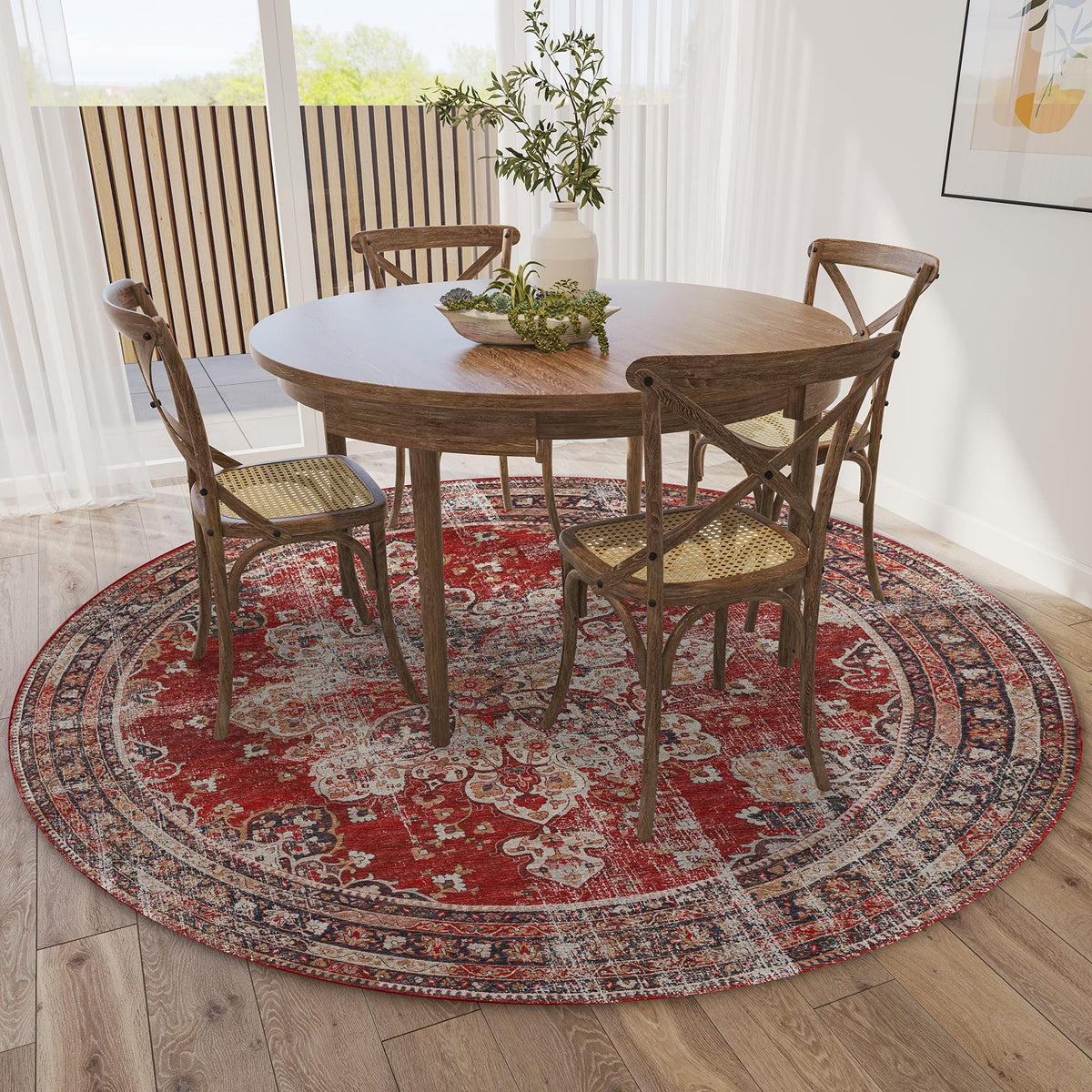 Dalyn Rugs Jericho Jc6 Garnet 10' X 10' Rectangle Soft Round Rug, Easy Clean, Non Shedding, Bedroom, Entry, Living Room, Dining Room, Kitchen Rug