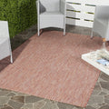 SAFAVIEH Courtyard Collection 71 Square Red/Beige CY8521 Indoor/ Outside Waterproof Easy cleansingPatio Backyard Mudroom Area M