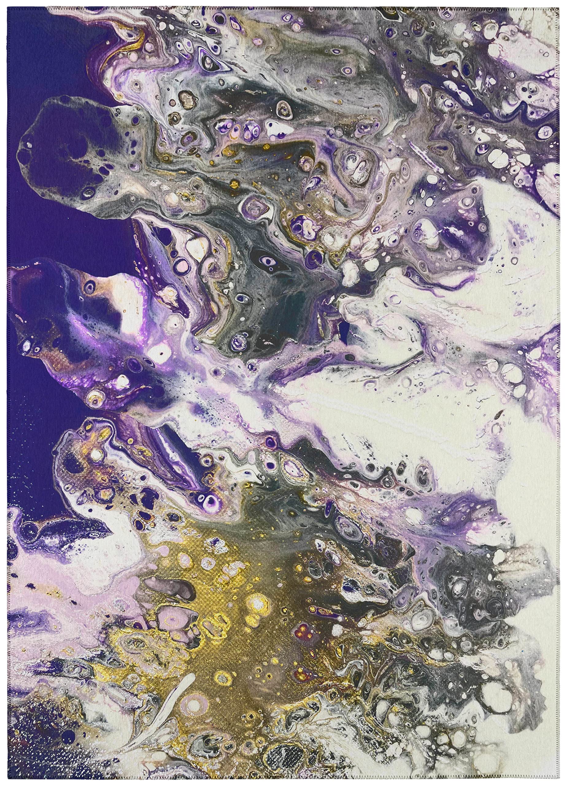 Addison Rugs Karina Akc37 Amethyst 5' X 7'6" Indoor Outdoor Area Rug, Easy Clean, Machine Washable, Non Shedding, Bedroom, Entry, Living Room, Dining Room, Kitchen, Patio Rug