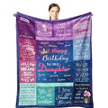 Wisegem Daughter Birthday Gifts - To My Daughter Gifts For Birthday Blanket 60'X50' - Birthday Gift For Daughter - Happy Birth