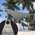Shademart 39' X 43' X 58.06' Grey Sun Shade Heavy Duty Right Triangle Shade Sail Super Ring Canopy Awning Shades For Patio Carpo