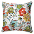 Pillow Perfect Bright Floral Indoor/Outdoor Accent Throw Pillow Plush Fill, Weather, And Fade Resistant, Floor - 25' X 25', Iv