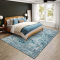 Dalyn Rugs Jericho Jc5 Denim 8' X 10' Rectangle Soft Area Rug, Easy Clean, Non Shedding, Bedroom, Entry, Living Room, Dining Room, Kitchen Rug